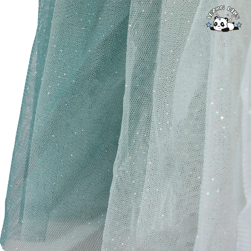 LEZONKIDS - Summer Sweet Girls' Sleeveless Sequin Princess Ball Gown Tulle Dress ODM Children's Party Dress